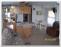 Lodge picture, white tail deer, turkey and upland game birds